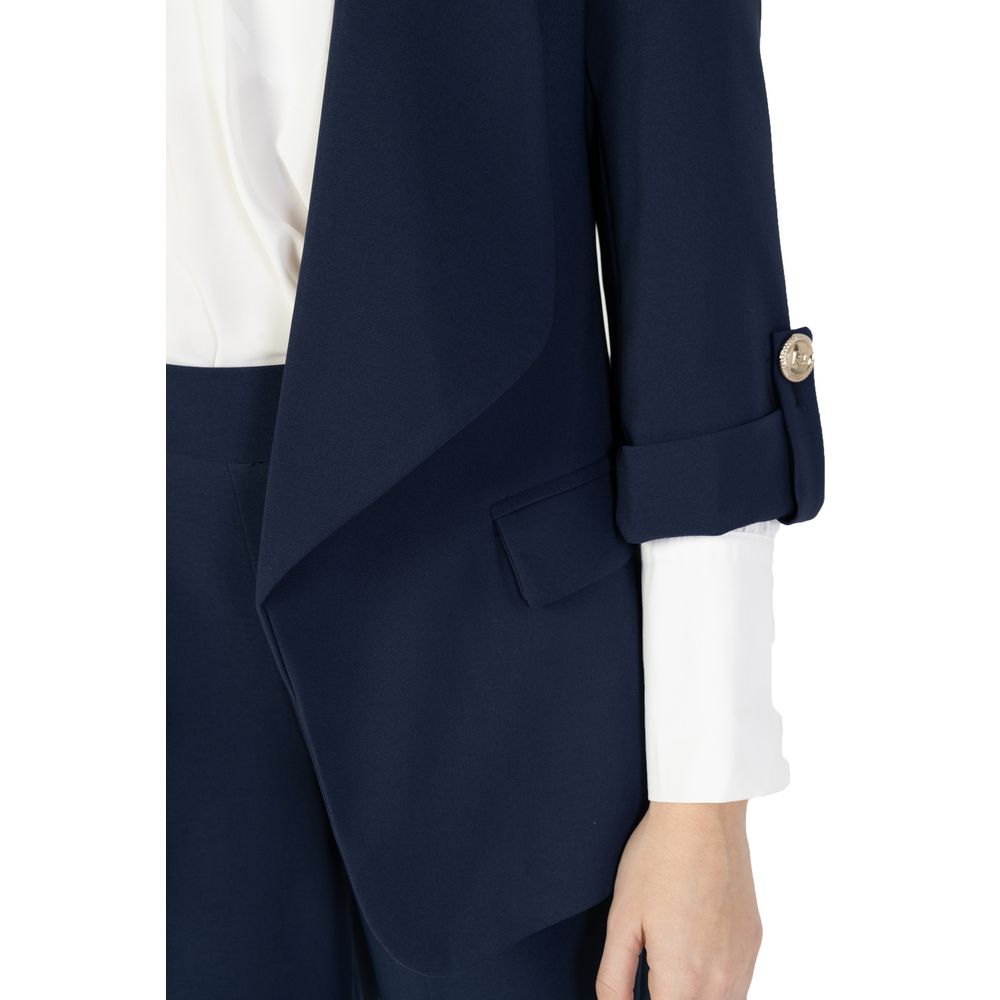 Rinascimento Blue Polyester Blazer Rinascimento