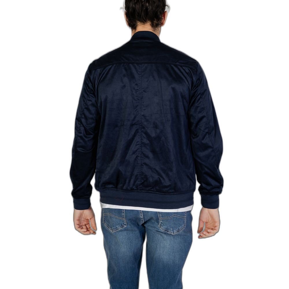 Hamaki-Ho Blue Polyester Jackets & Coat Hamaki-Ho