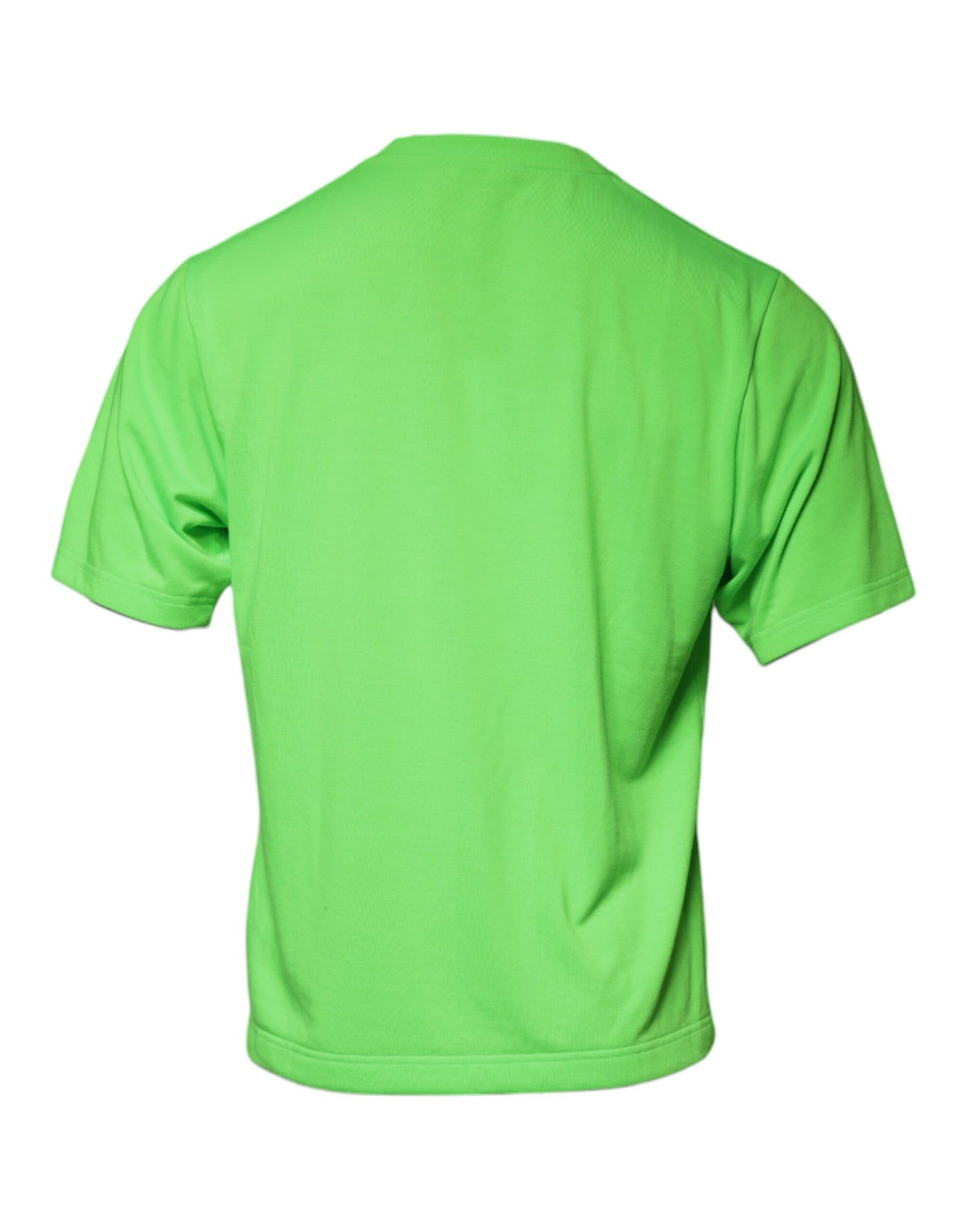 Dolce & Gabbana Green Logo Round Neck Short Sleeves T-shirt Dolce & Gabbana