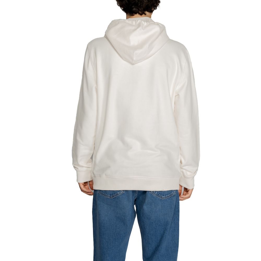 Tommy Hilfiger Jeans White Cotton Hoody Tommy Hilfiger Jeans