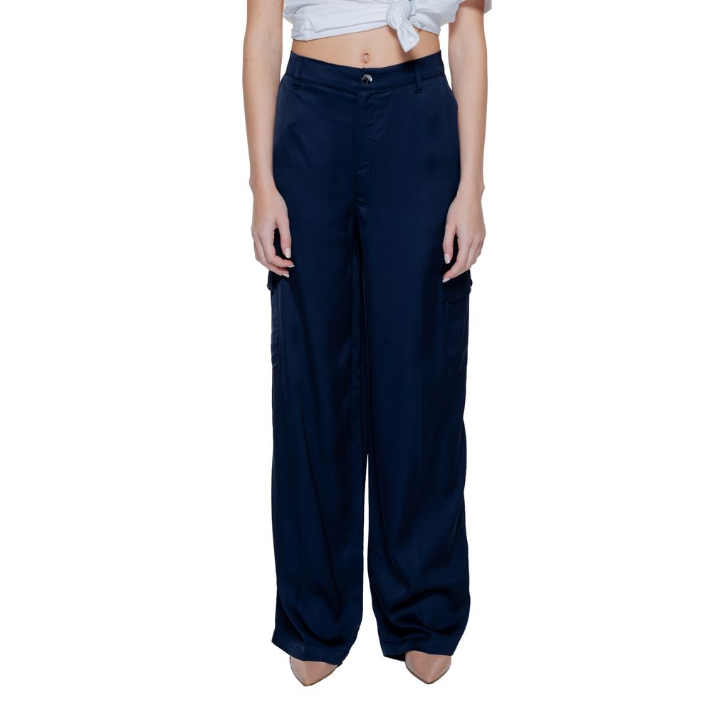 Street One Blue Viscose Pant Street One