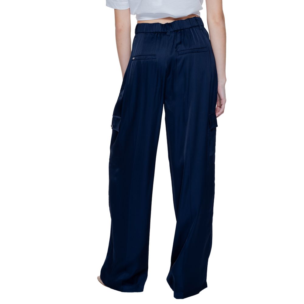 Street One Blue Viscose Pant Street One