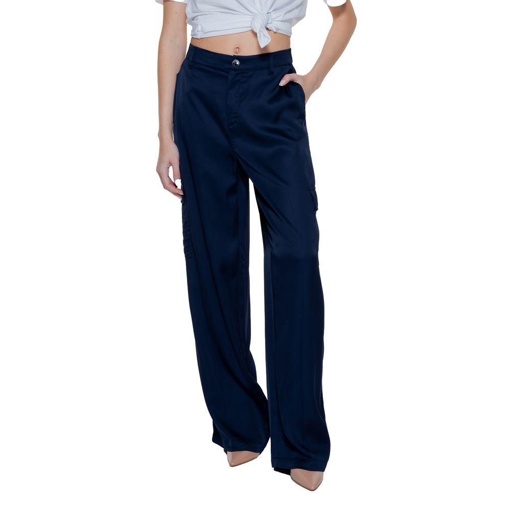 Street One Blue Viscose Pant Street One