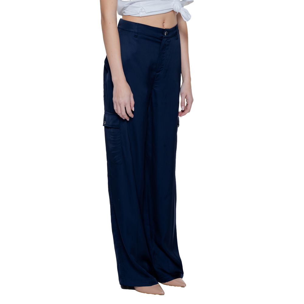 Street One Blue Viscose Pant Street One