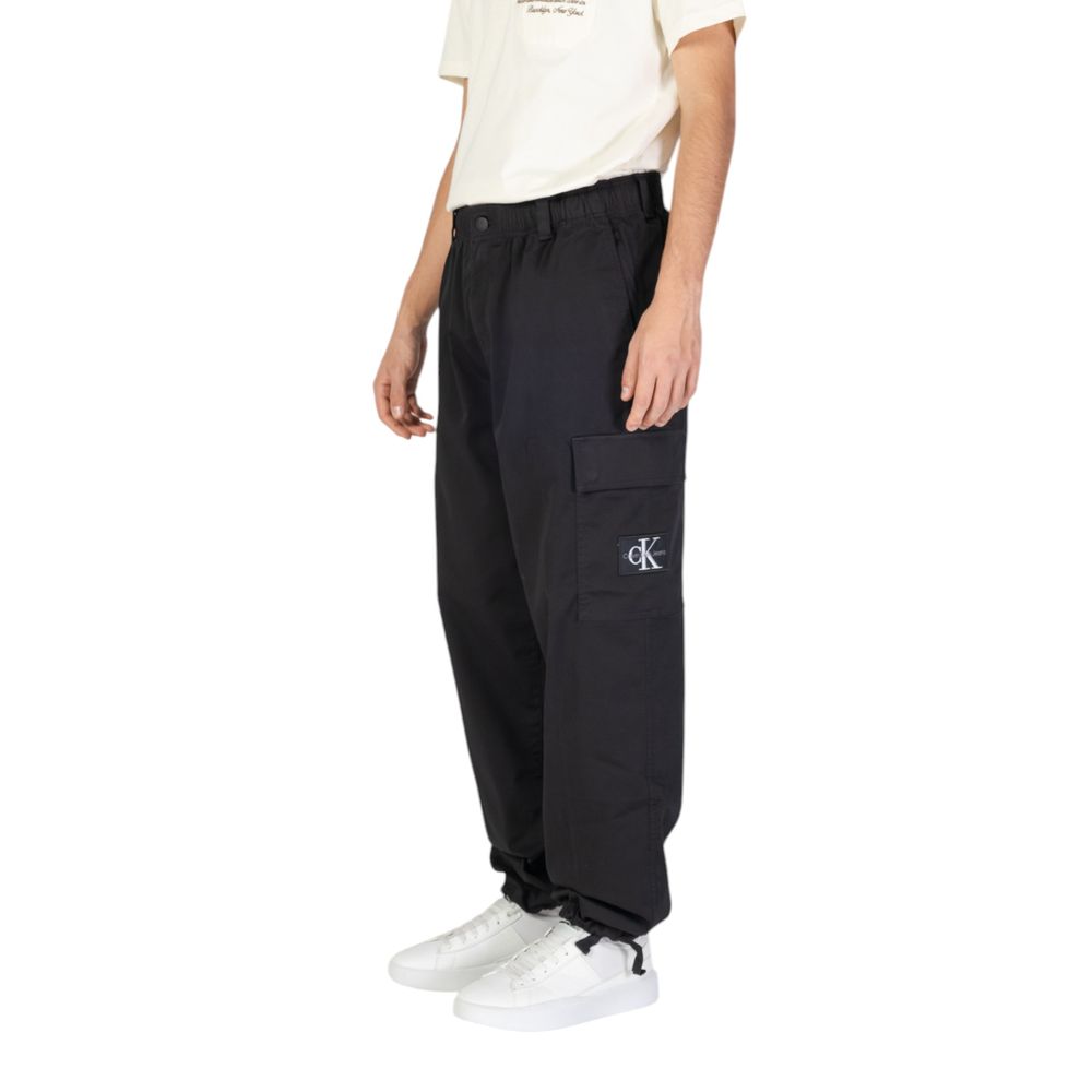 Calvin Klein Jeans Black Recycled Cotton Pant Calvin Klein Jeans