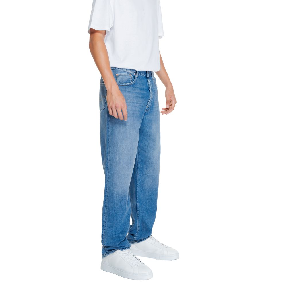Replay Blue Cotton Relaxed Fit Jean Replay