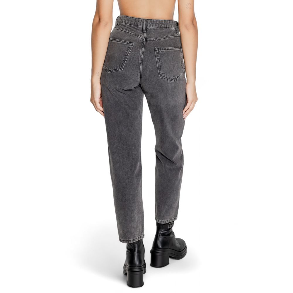 Only Gray Cotton Mom Jean Only