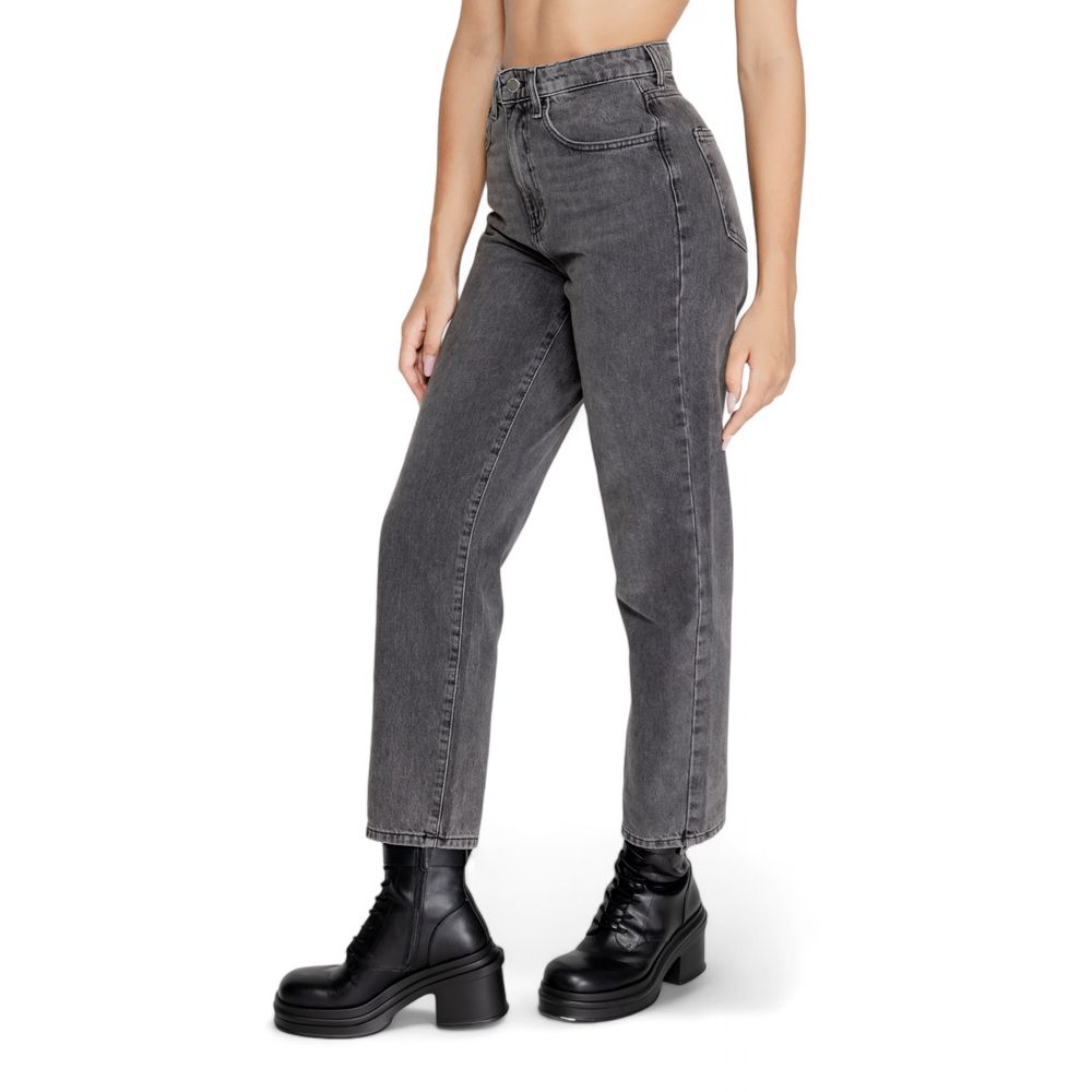 Only Gray Cotton Mom Jean Only
