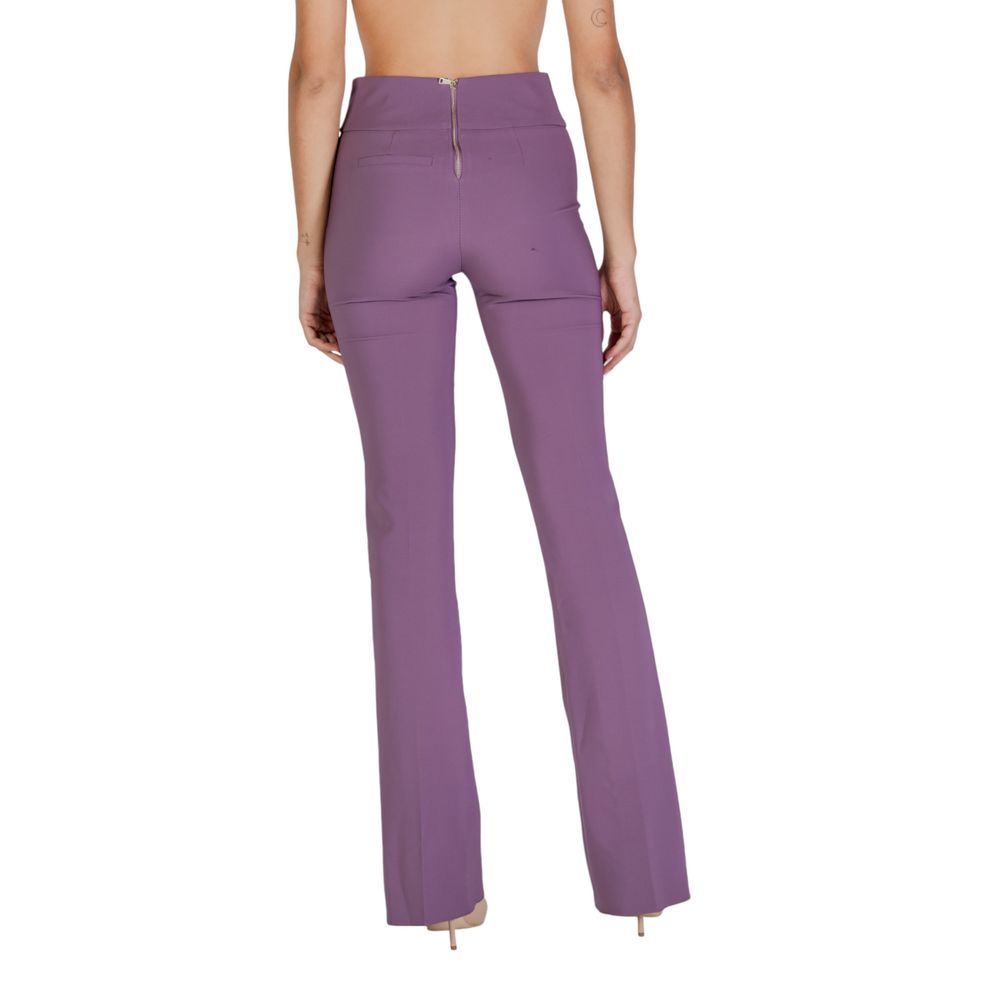 Sandro Ferrone Purple Polyester Pant Sandro Ferrone