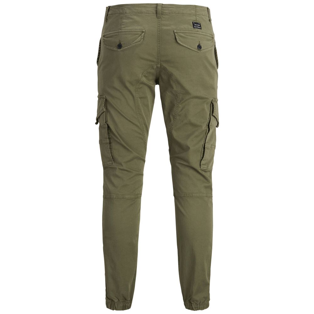 Jack Jones Green Cotton Skinny Pant Jack Jones