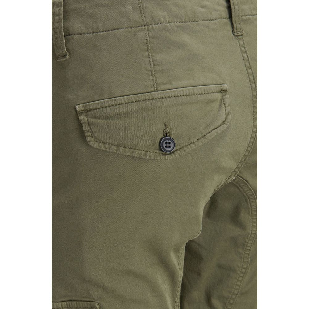 Jack Jones Green Cotton Skinny Pant Jack Jones