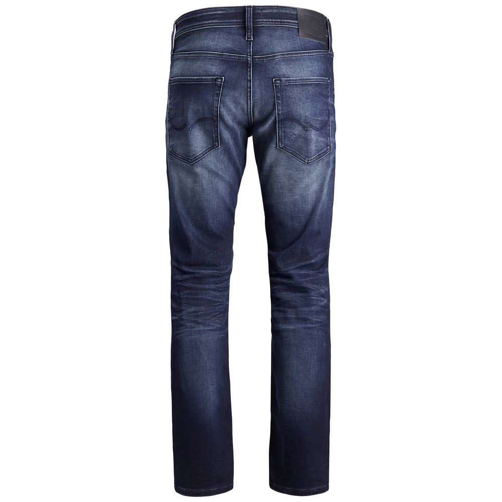 Jack Jones Blue Cotton Relaxed Fit Jean Jack Jones