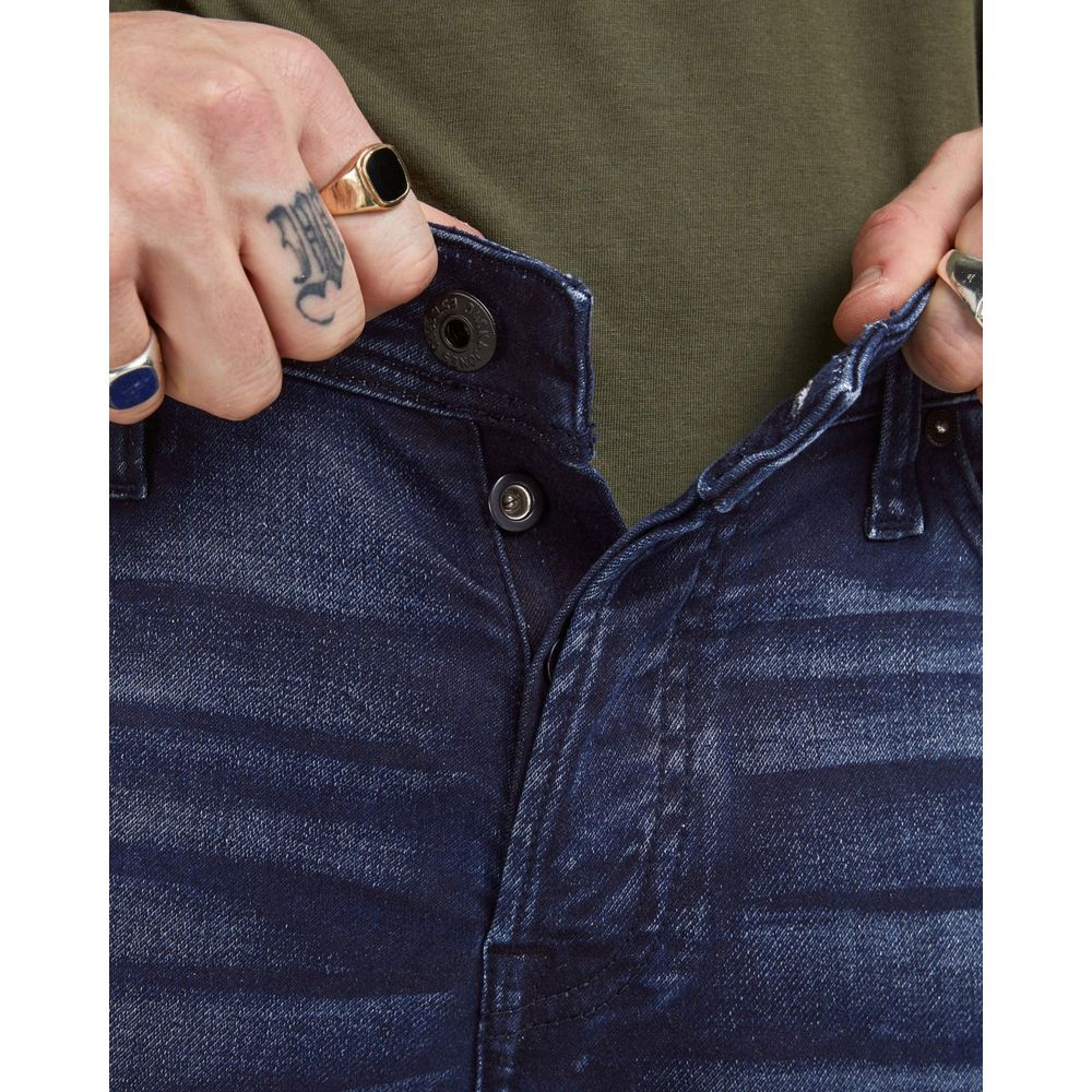 Jack Jones Blue Cotton Relaxed Fit Jean Jack Jones