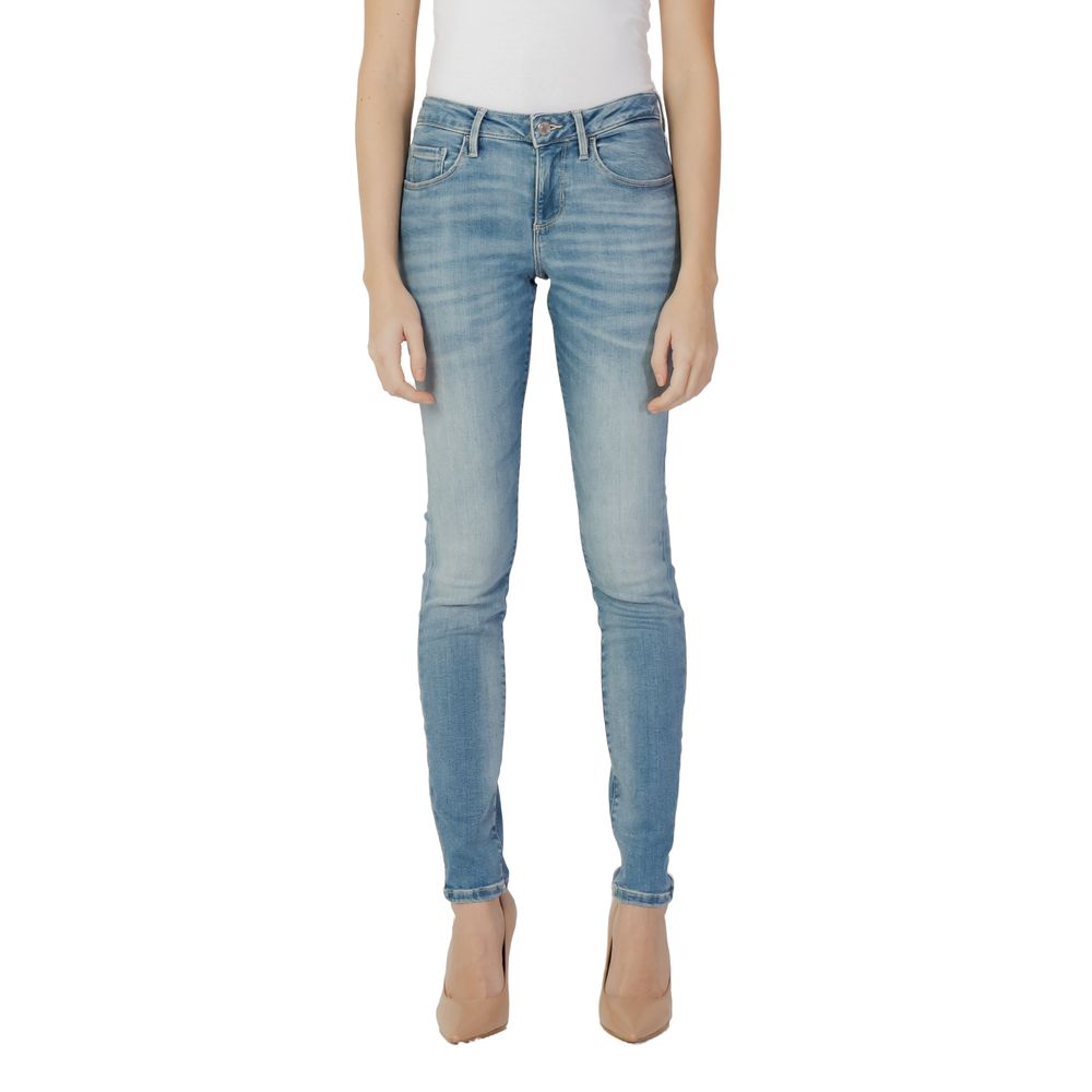 Guess Blue Cotton Skinny Jean Guess