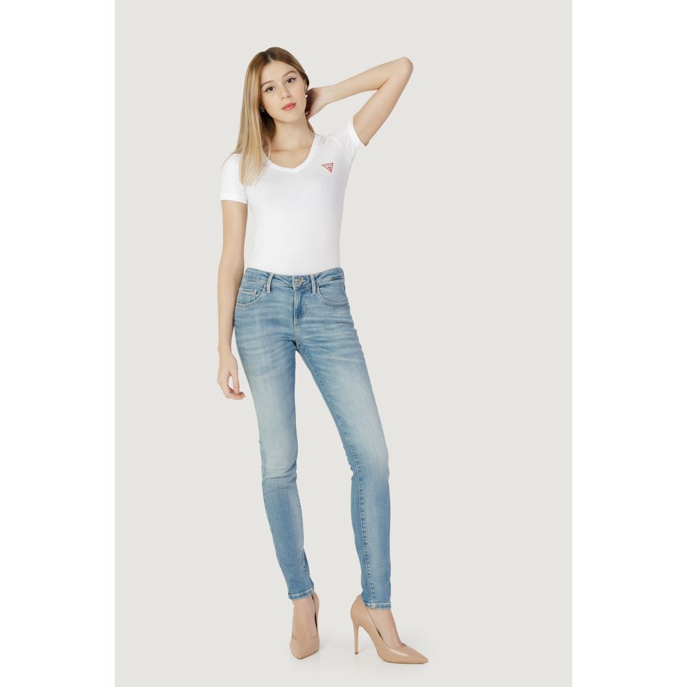 Guess Blue Cotton Skinny Jean Guess