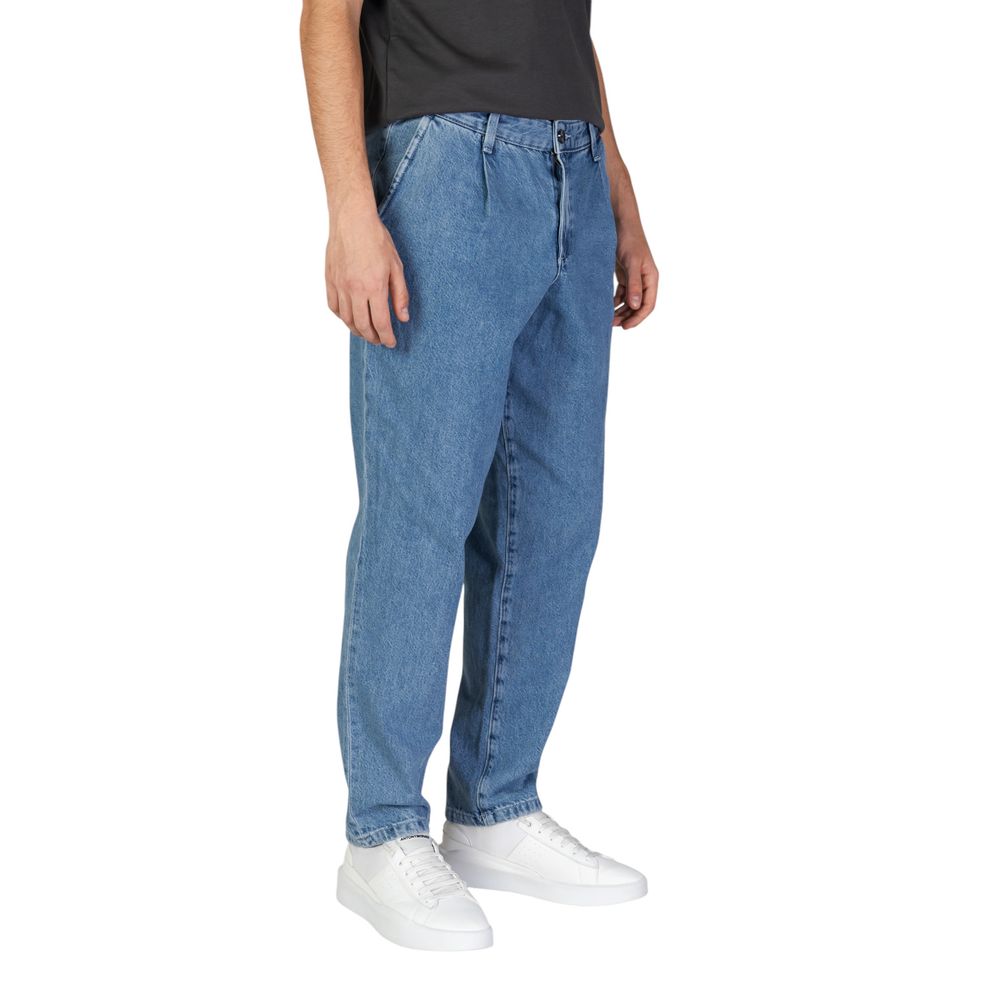 Jack Jones Blue Cotton Relaxed Fit Jean Jack Jones