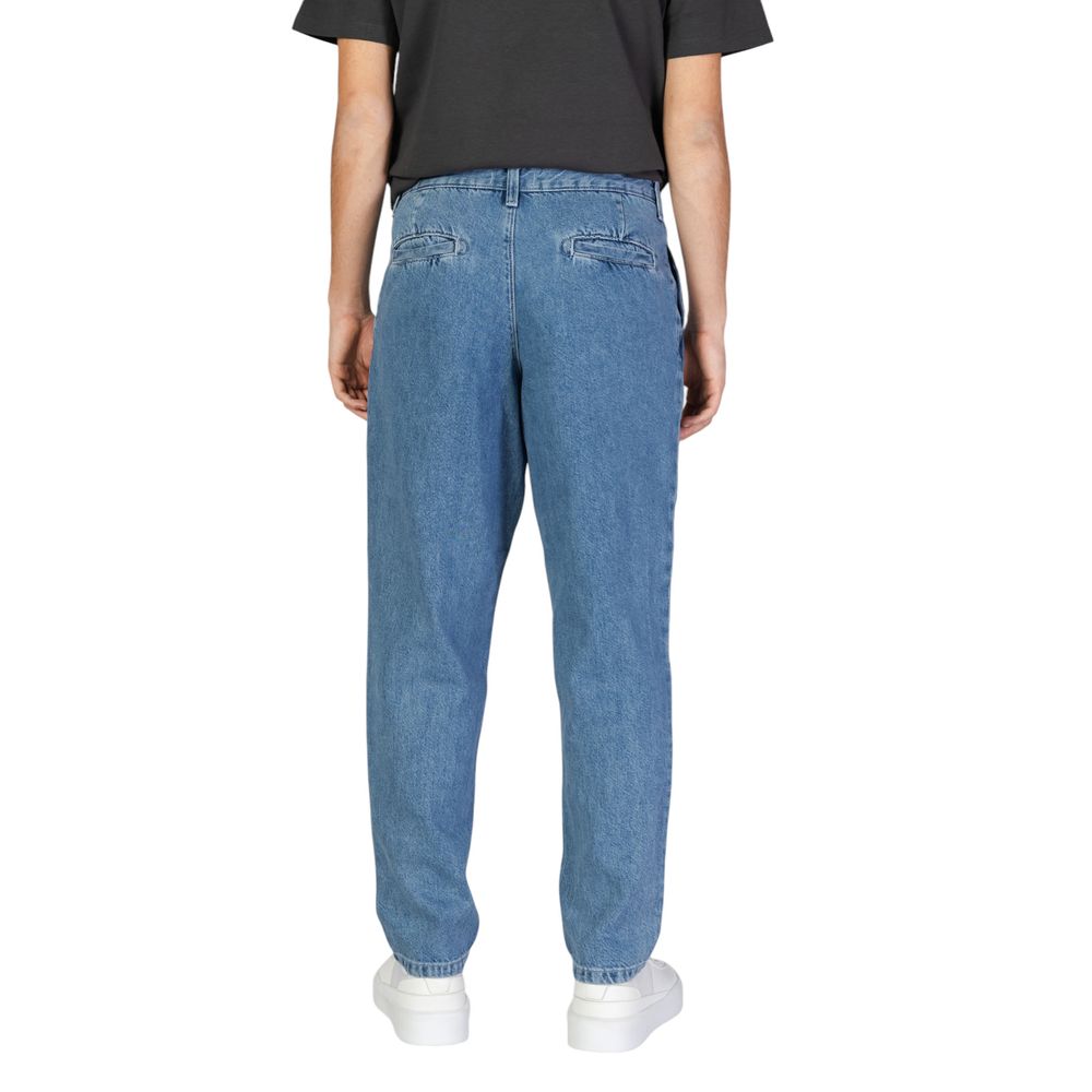 Jack Jones Blue Cotton Relaxed Fit Jean Jack Jones