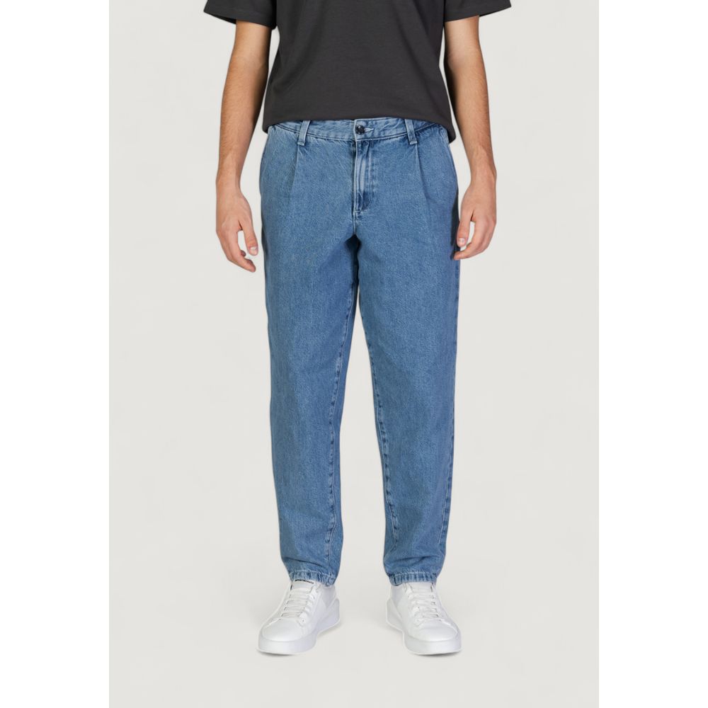 Jack Jones Blue Cotton Relaxed Fit Jean Jack Jones