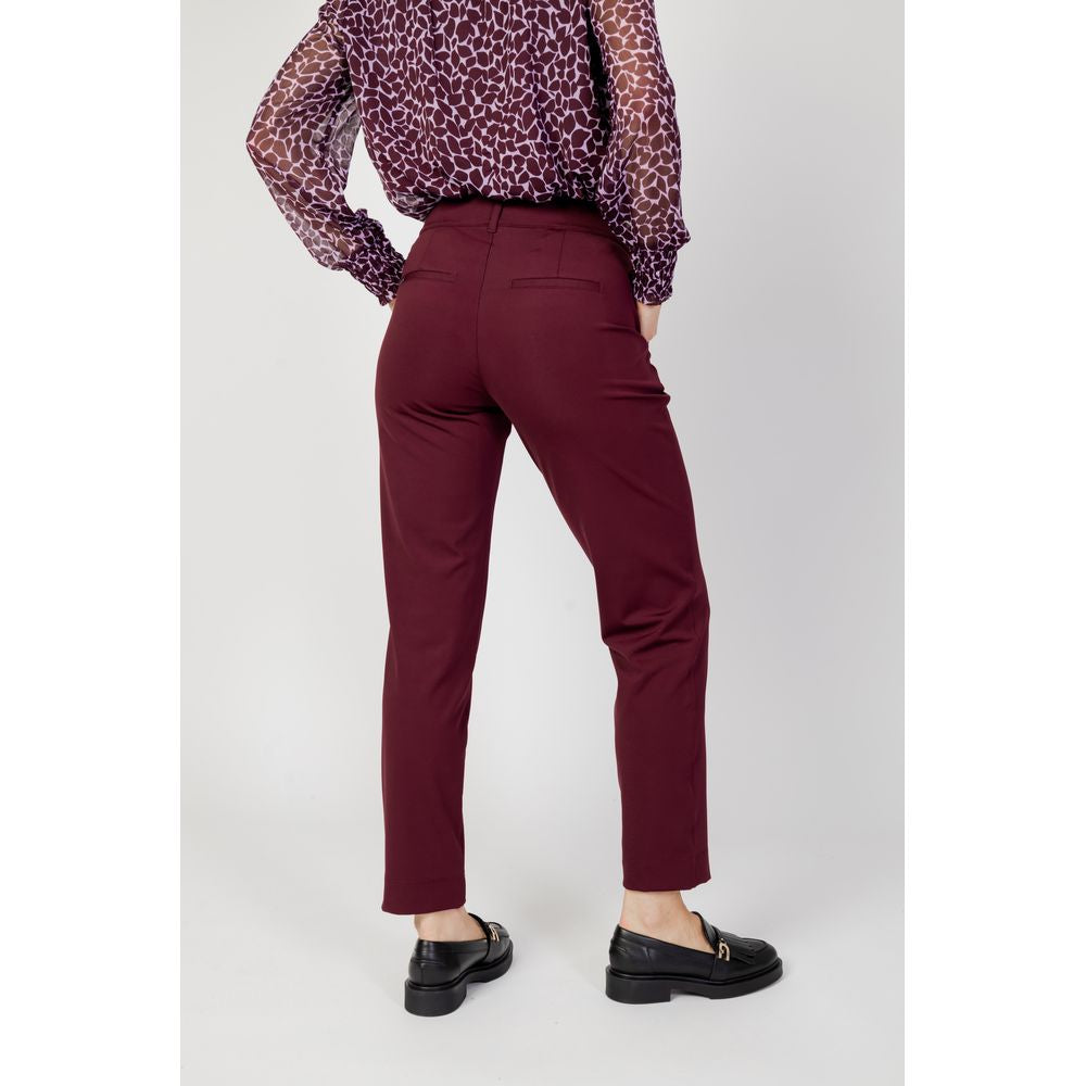 Street One Bordeaux Polyester Pant Street One