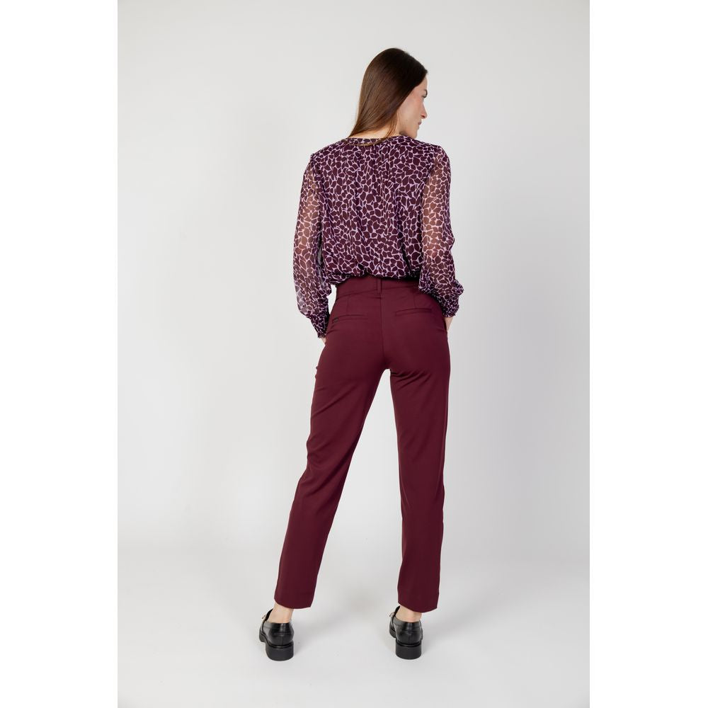 Street One Bordeaux Polyester Pant Street One