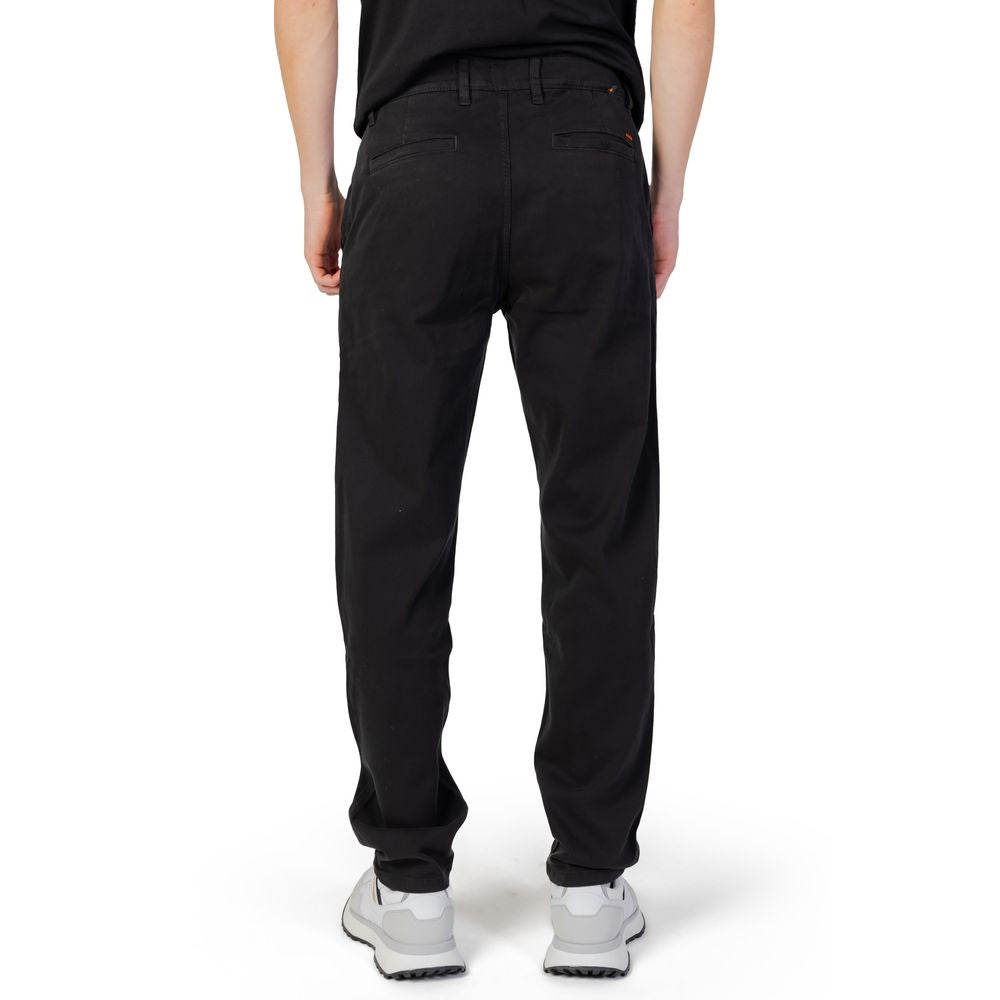 Hugo Boss Black Cotton Pant Hugo Boss