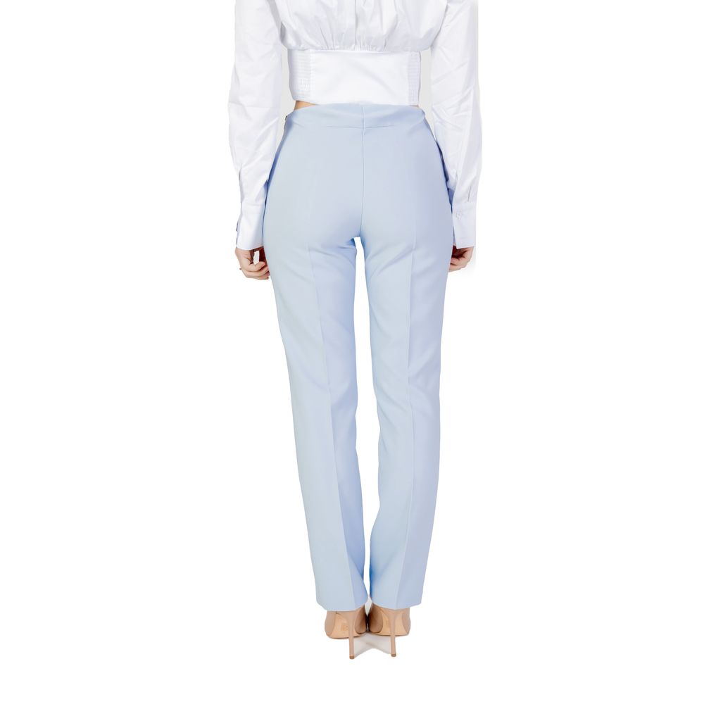 Sandro Ferrone Blue Polyester Pant Sandro Ferrone