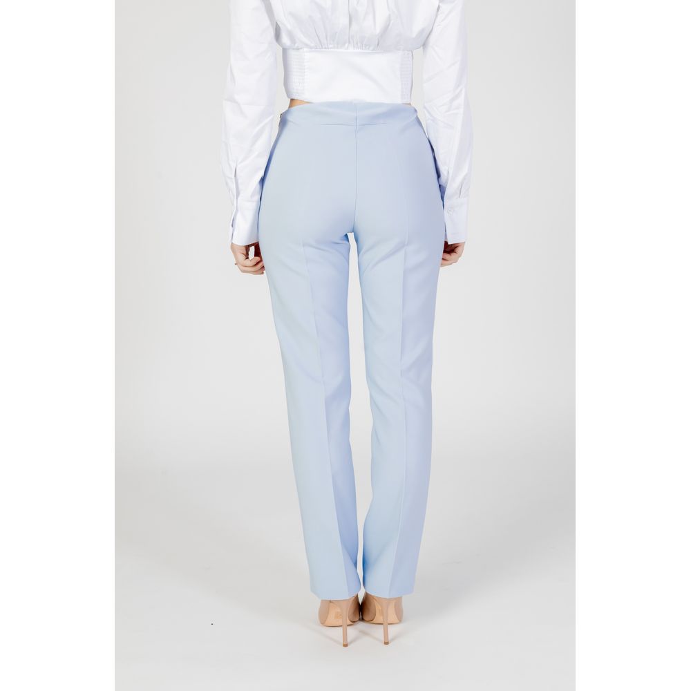 Sandro Ferrone Blue Polyester Pant Sandro Ferrone