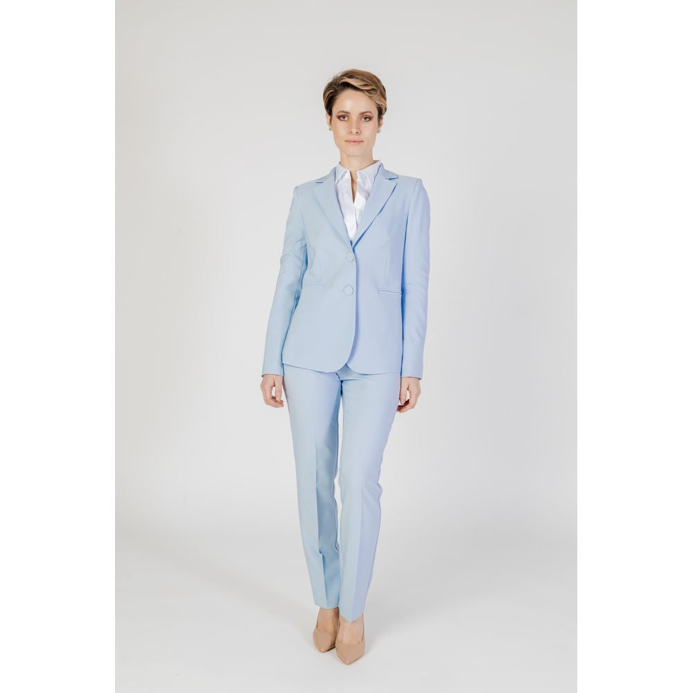 Sandro Ferrone Blue Polyester Pant Sandro Ferrone