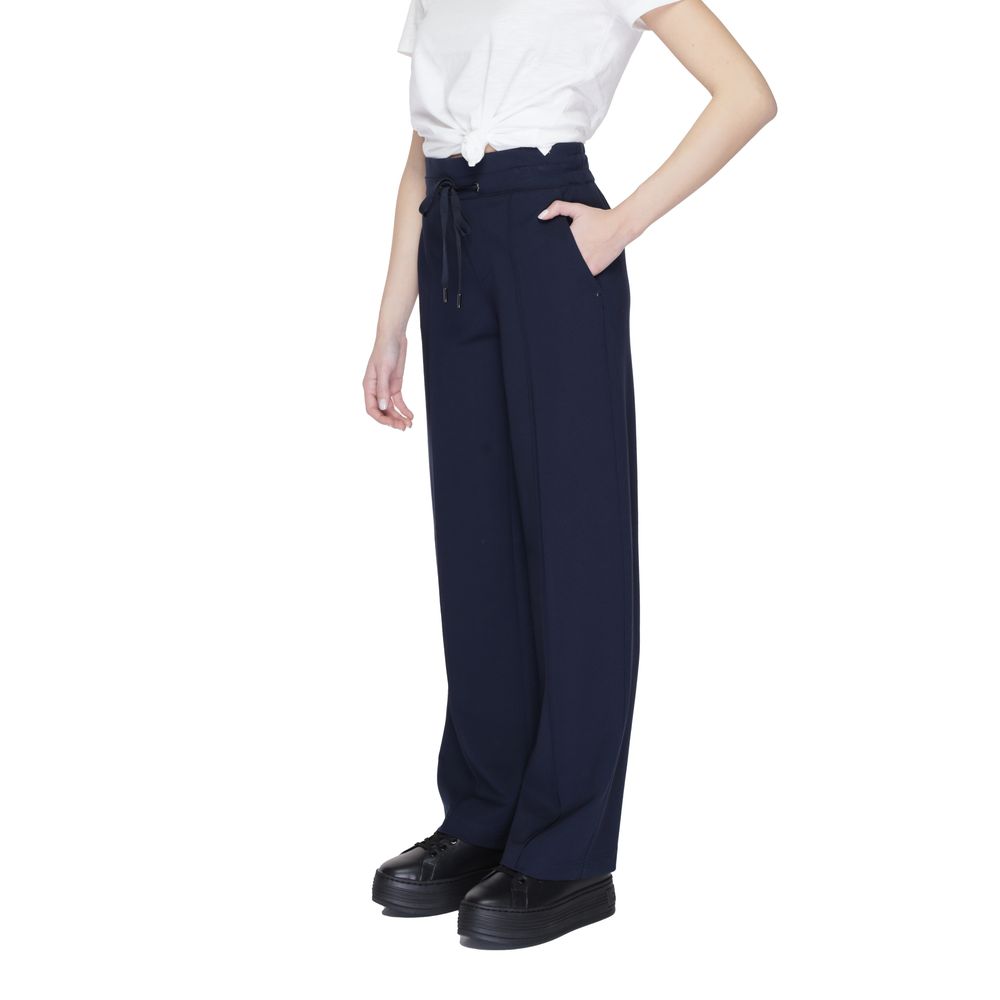 Street One Blue Viscose Pant Street One