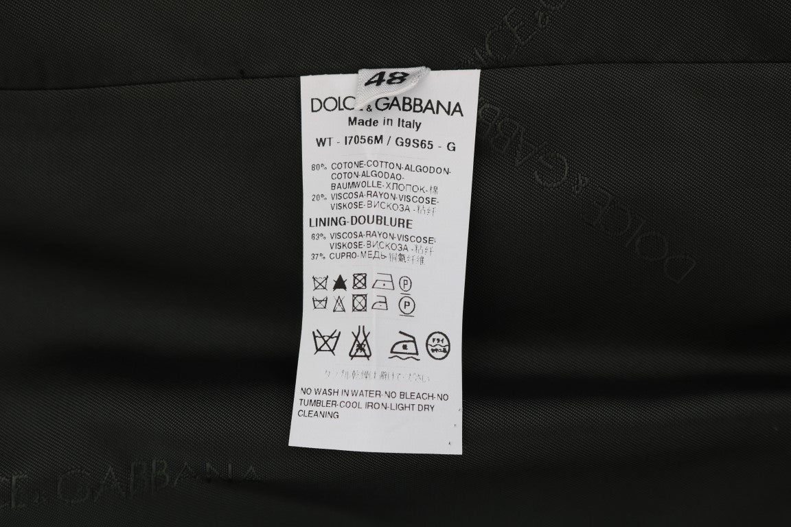 Dolce & Gabbana Black STAFF Cotton Striped Vest Dolce & Gabbana