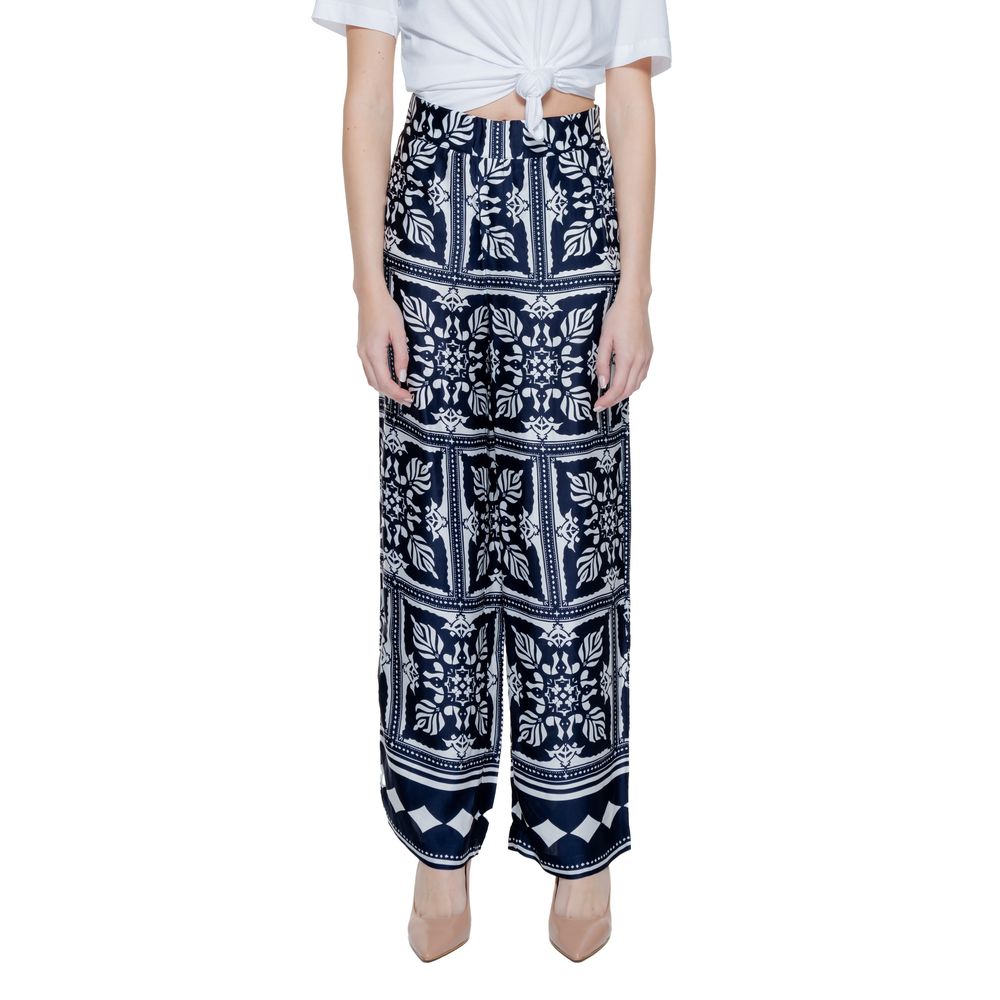 Street One Blue Viscose Pant Street One