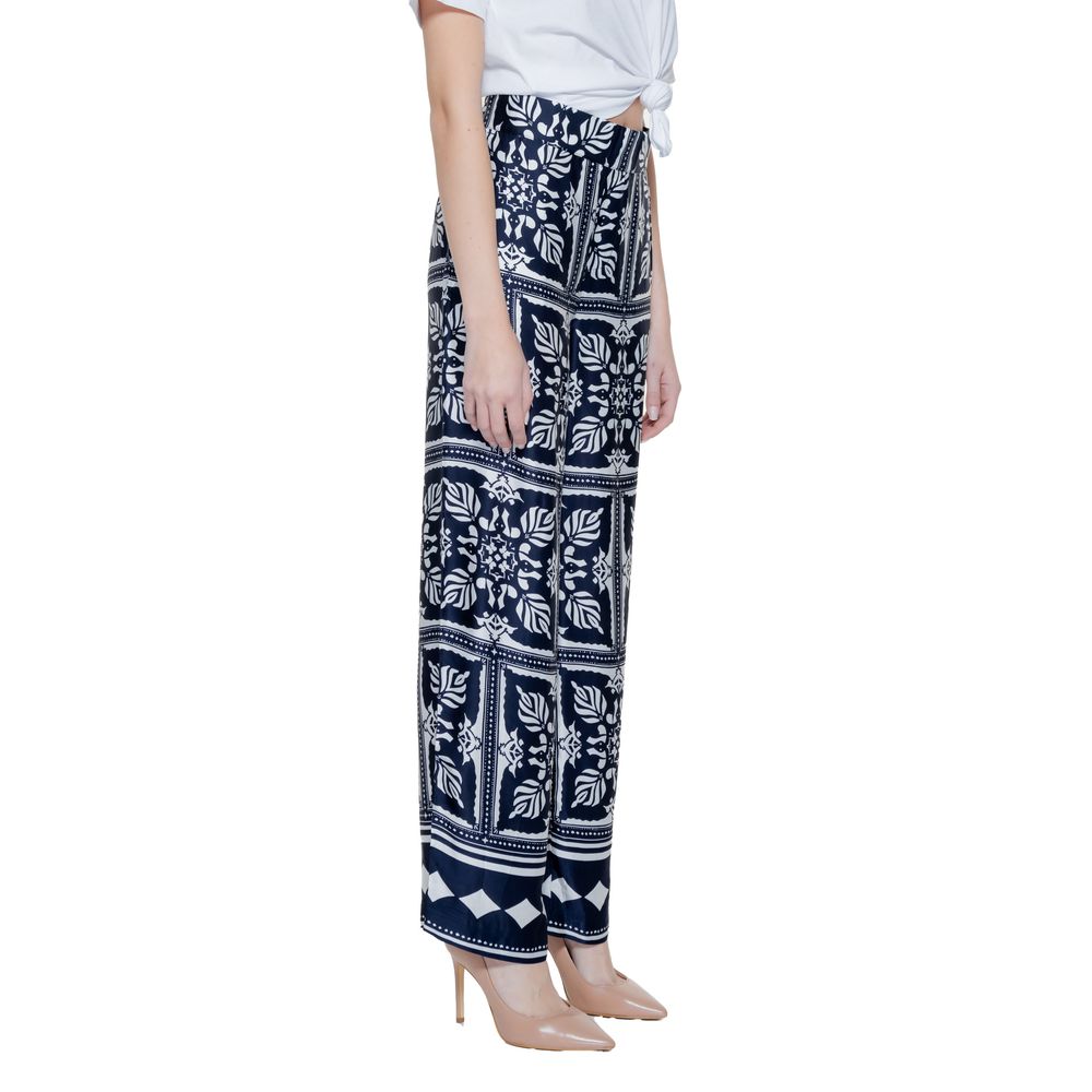 Street One Blue Viscose Pant Street One