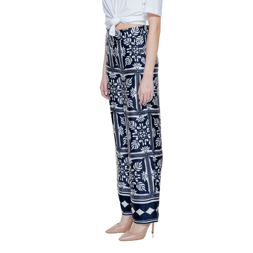 Street One Blue Viscose Pant Street One