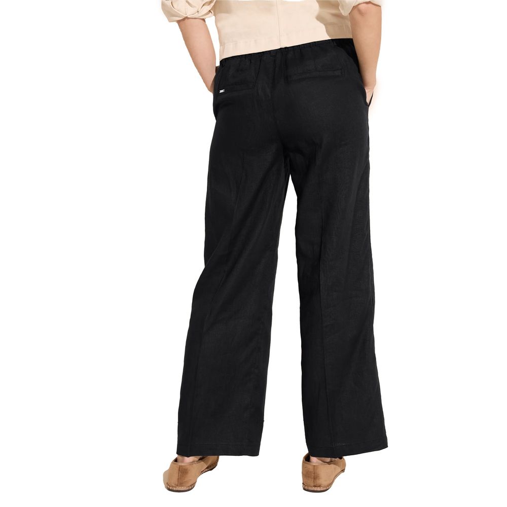 Street One Black Linen Pant Street One