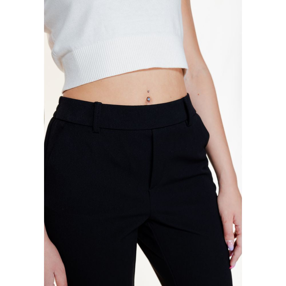 Vero Moda Black Polyester Pant Vero Moda