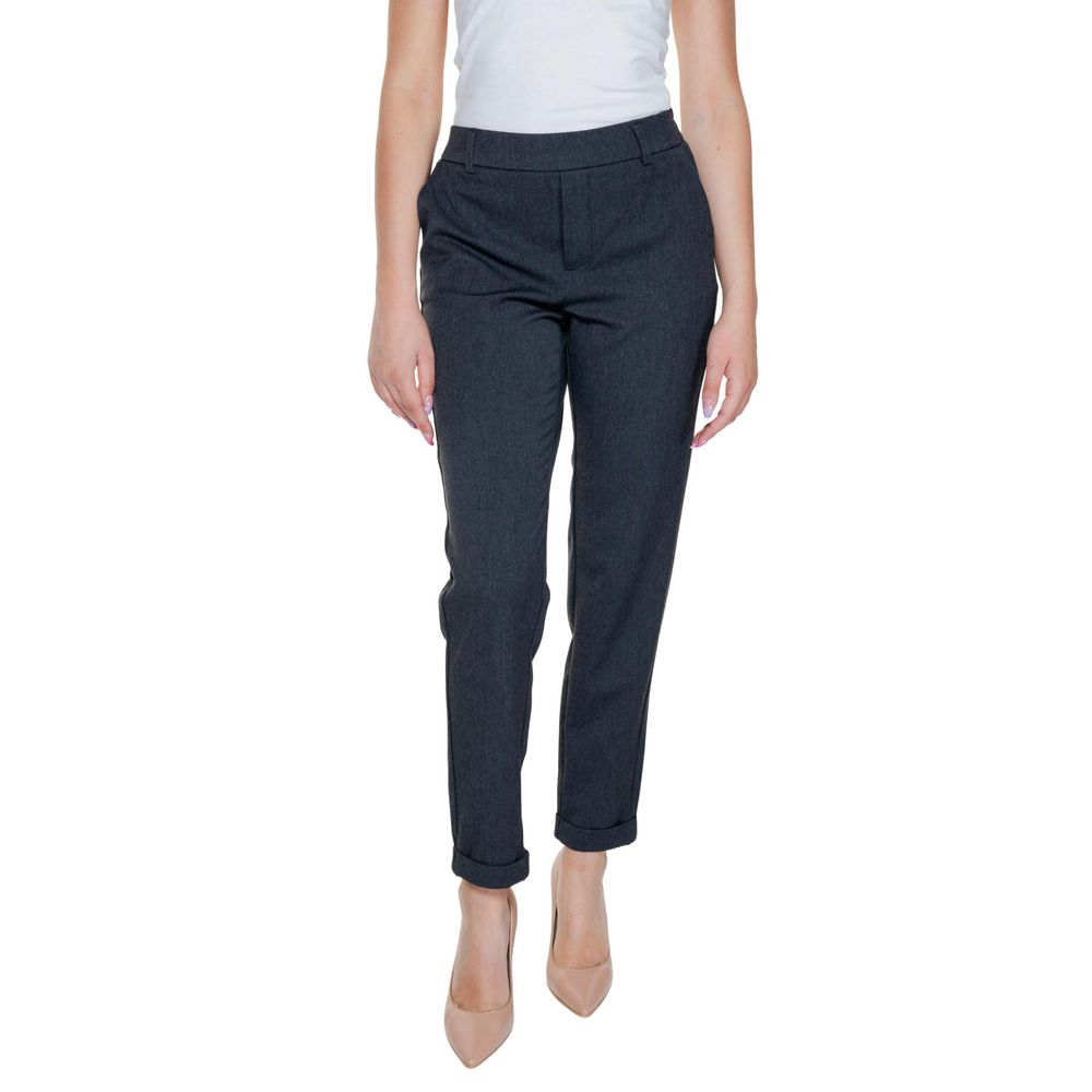 Vero Moda Gray Polyester Pant Vero Moda