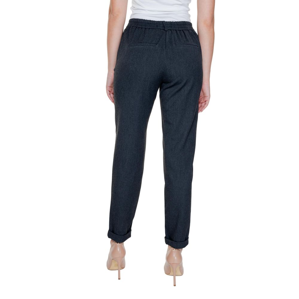 Vero Moda Gray Polyester Casual Pants Vero Moda