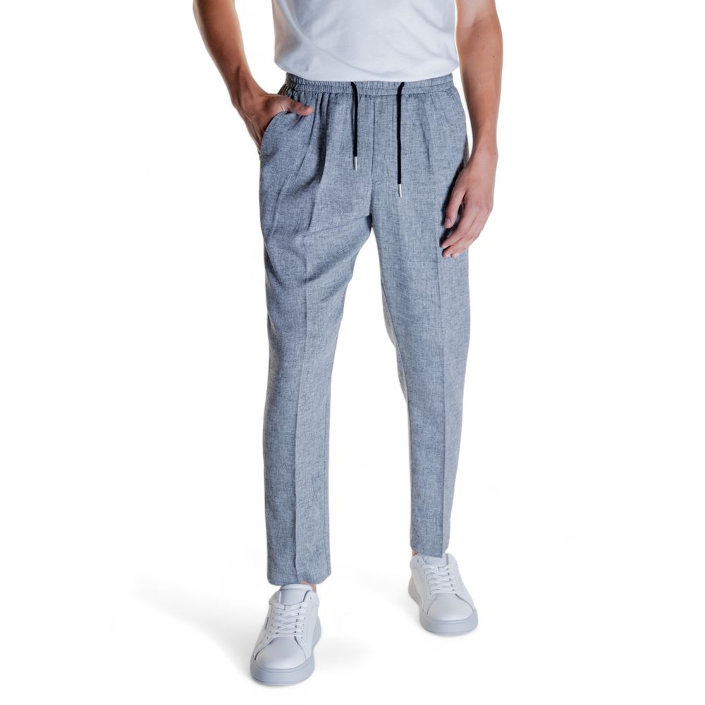 Antony Morato Black Linen Pant Antony Morato