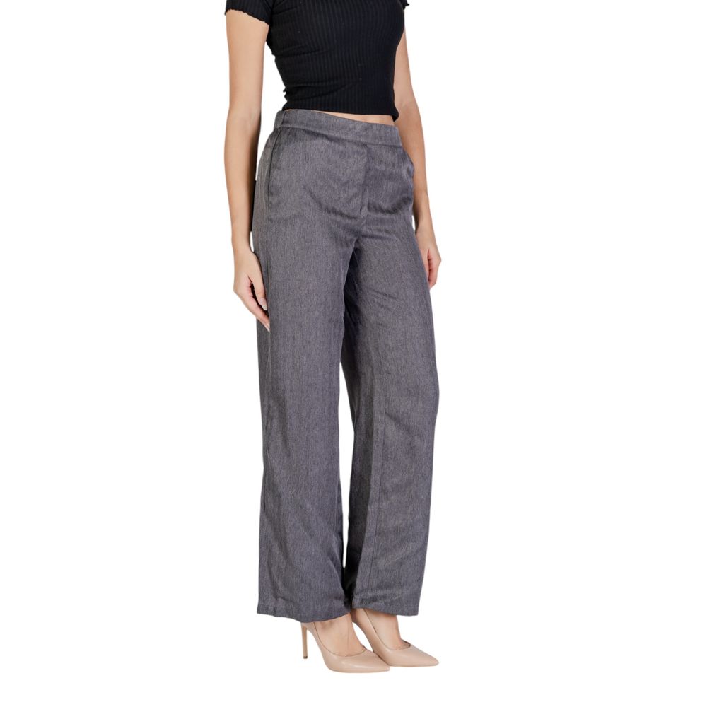 Jacqueline De Yong Gray Polyester Pant Jacqueline De Yong