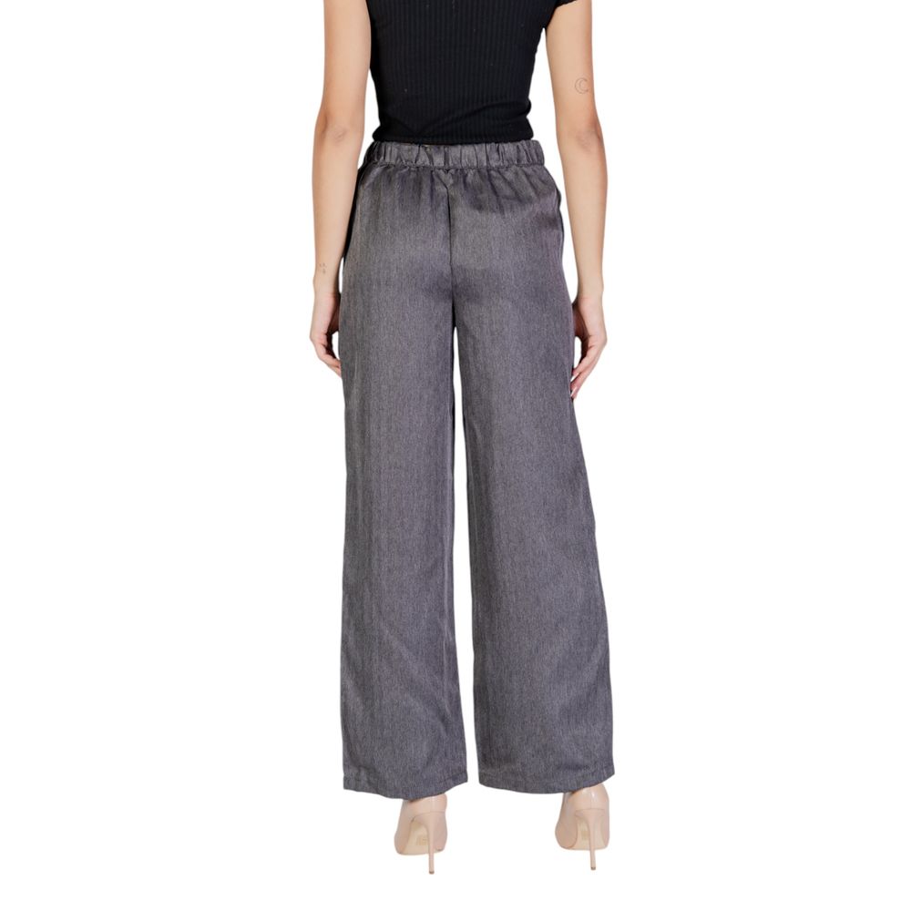 Jacqueline De Yong Gray Polyester Pant Jacqueline De Yong
