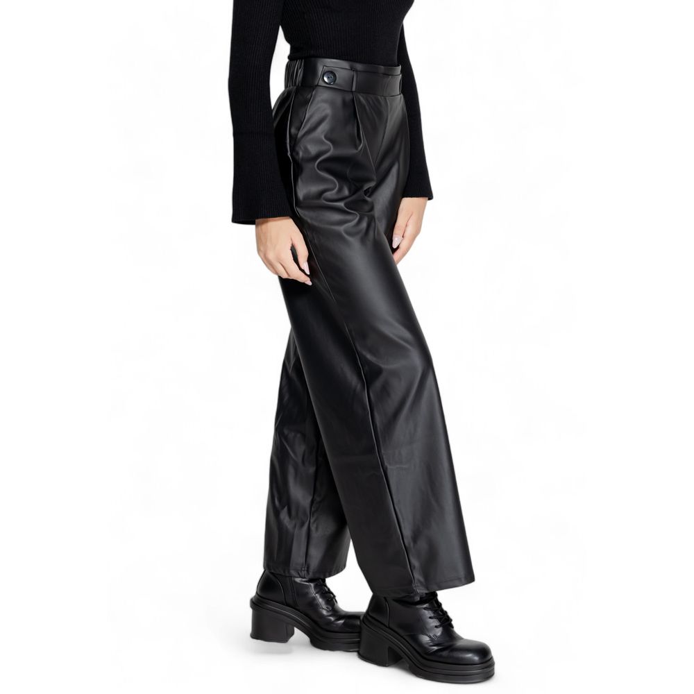 Jacqueline De Yong Black Polyester Pant Jacqueline De Yong