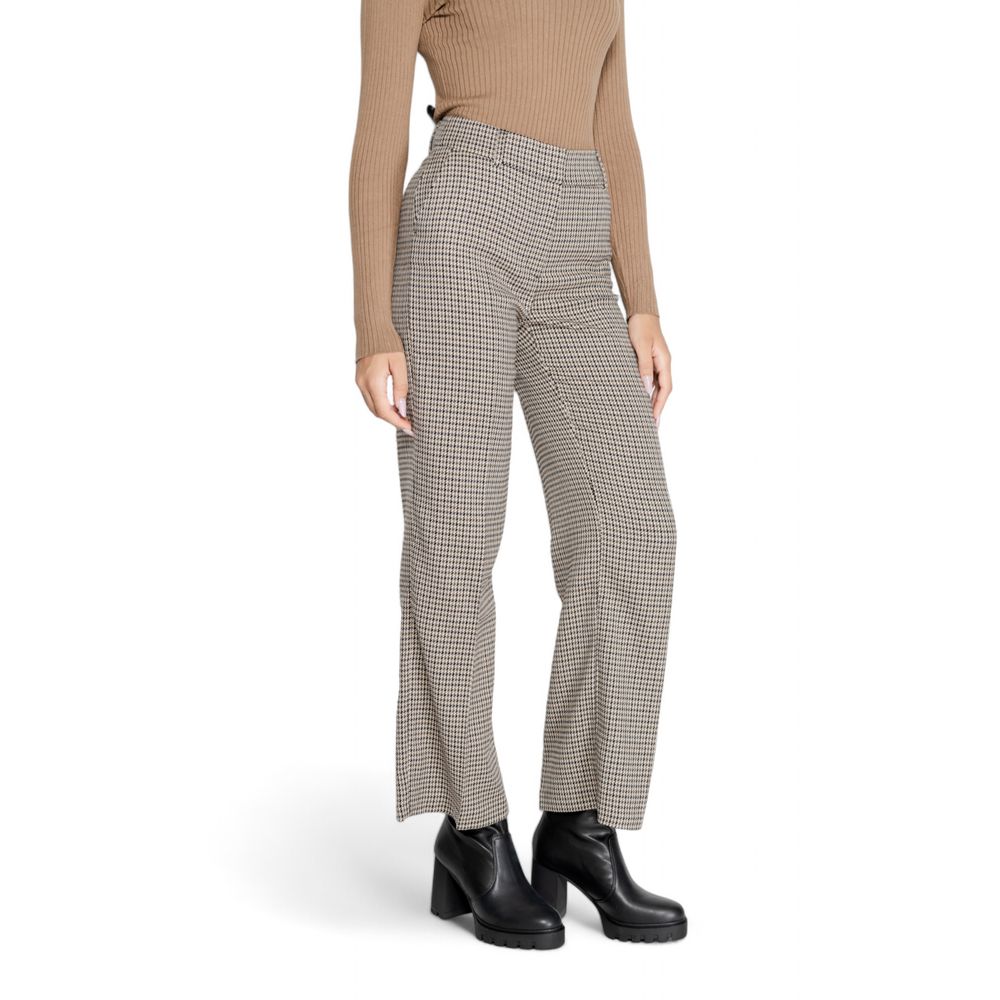 Only Beige Polyester Pant Only