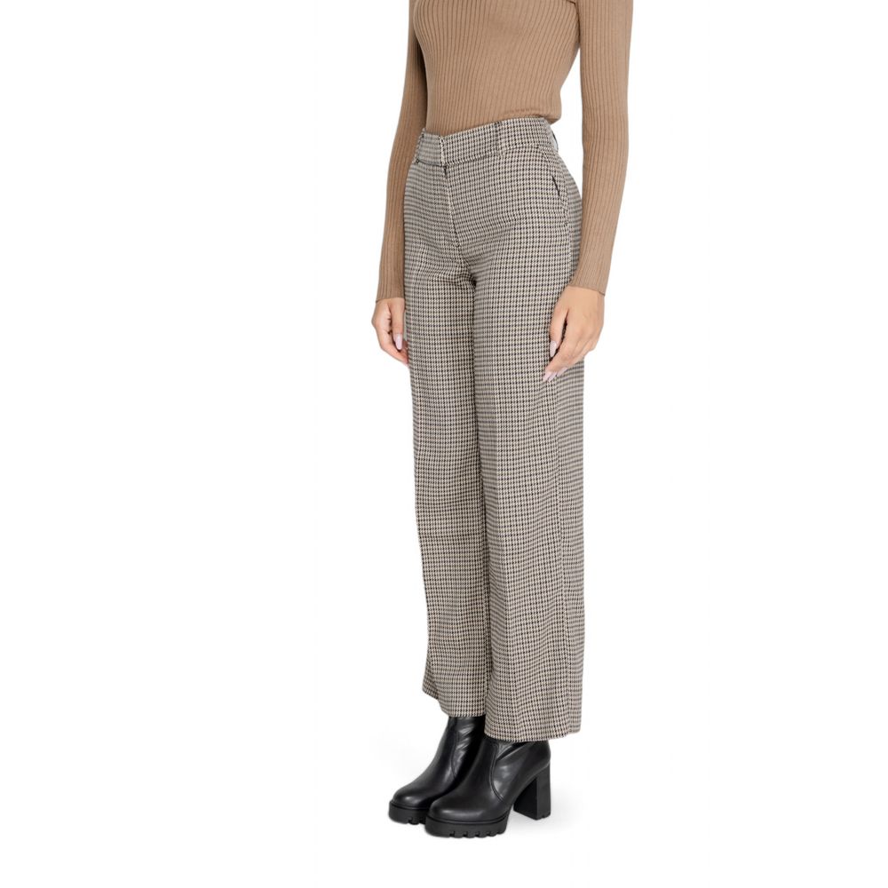 Only Beige Polyester Pant Only