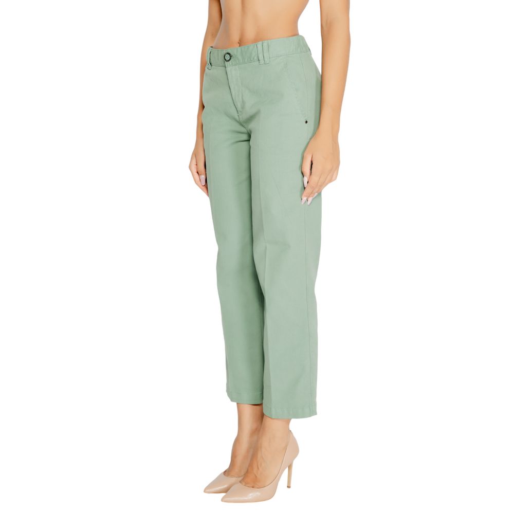 Street One Turquoise Cotton Pant Street One