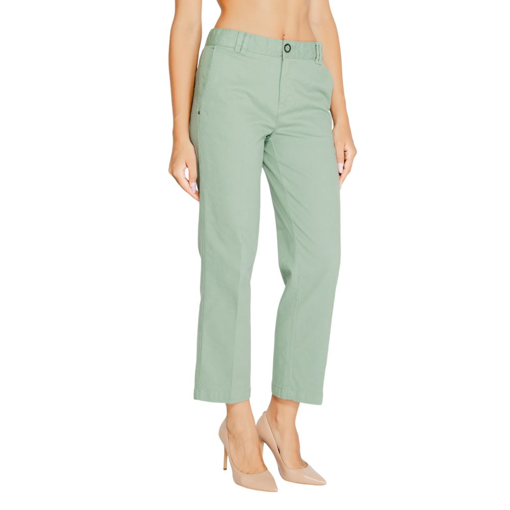 Street One Turquoise Cotton Pant Street One