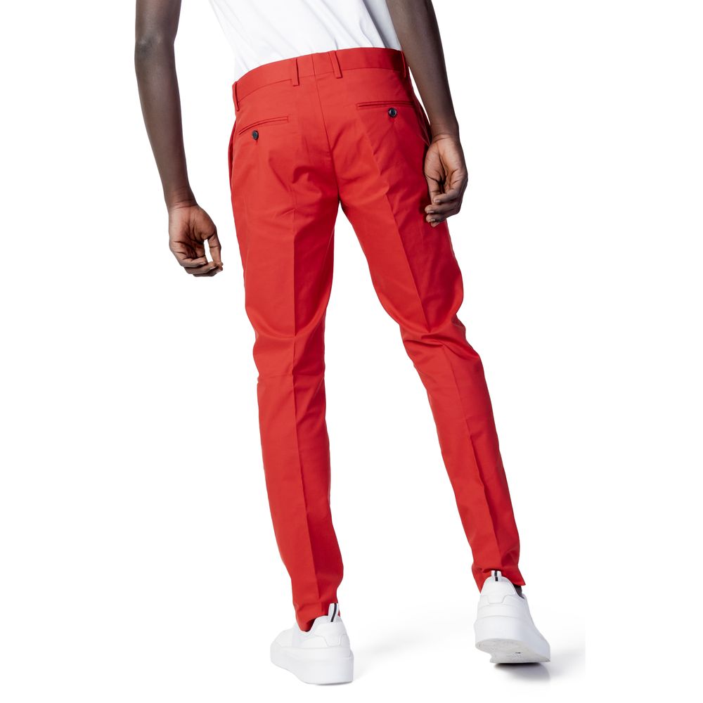 Antony Morato Red Cotton Pant Antony Morato