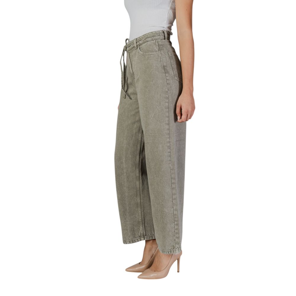 Only Green Cotton Bootcut Jean Only