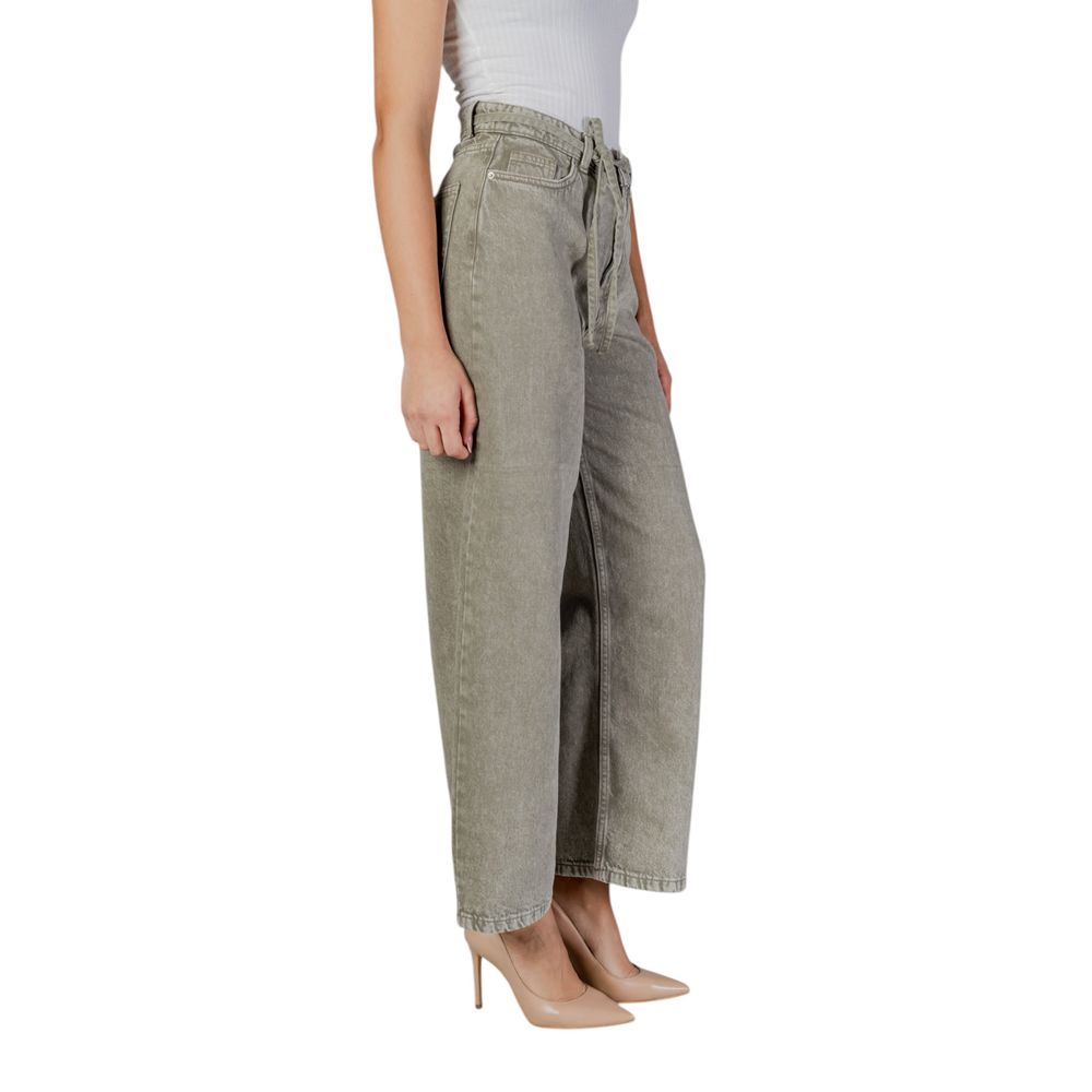 Only Green Cotton Bootcut Jean Only
