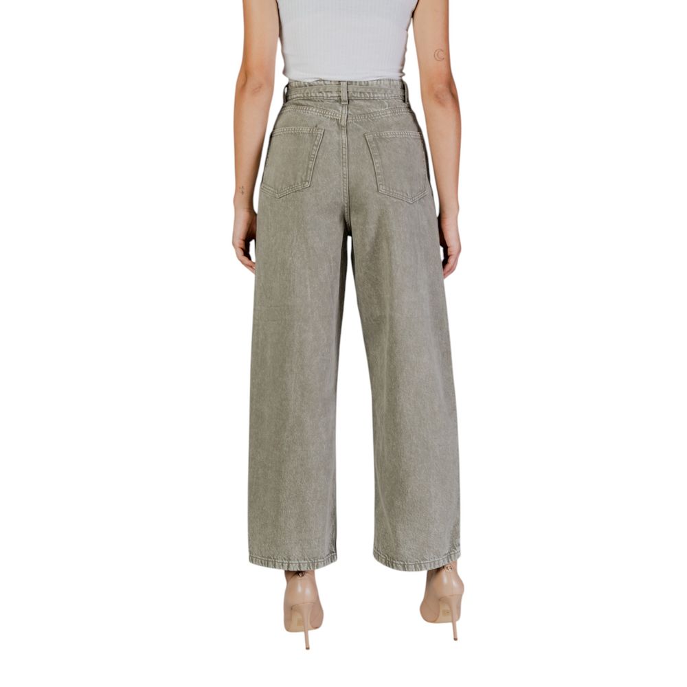Only Green Cotton Bootcut Jean Only