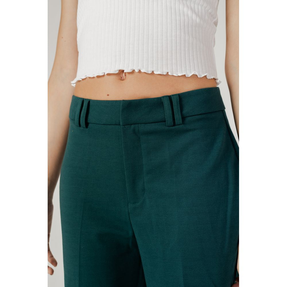 Only Green Polyester Pant Only